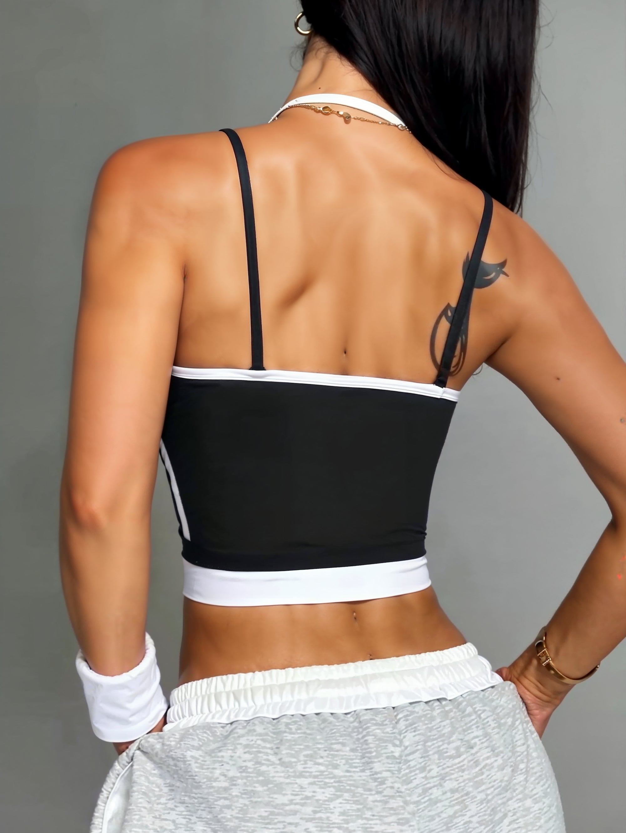 Womens Fitness Cropped Vest Top
