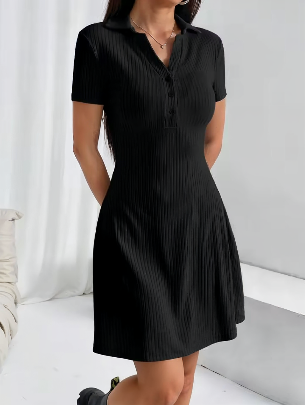 Polo Collared Dress