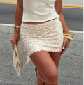 2000s Low Waist Bling Mini Skirt