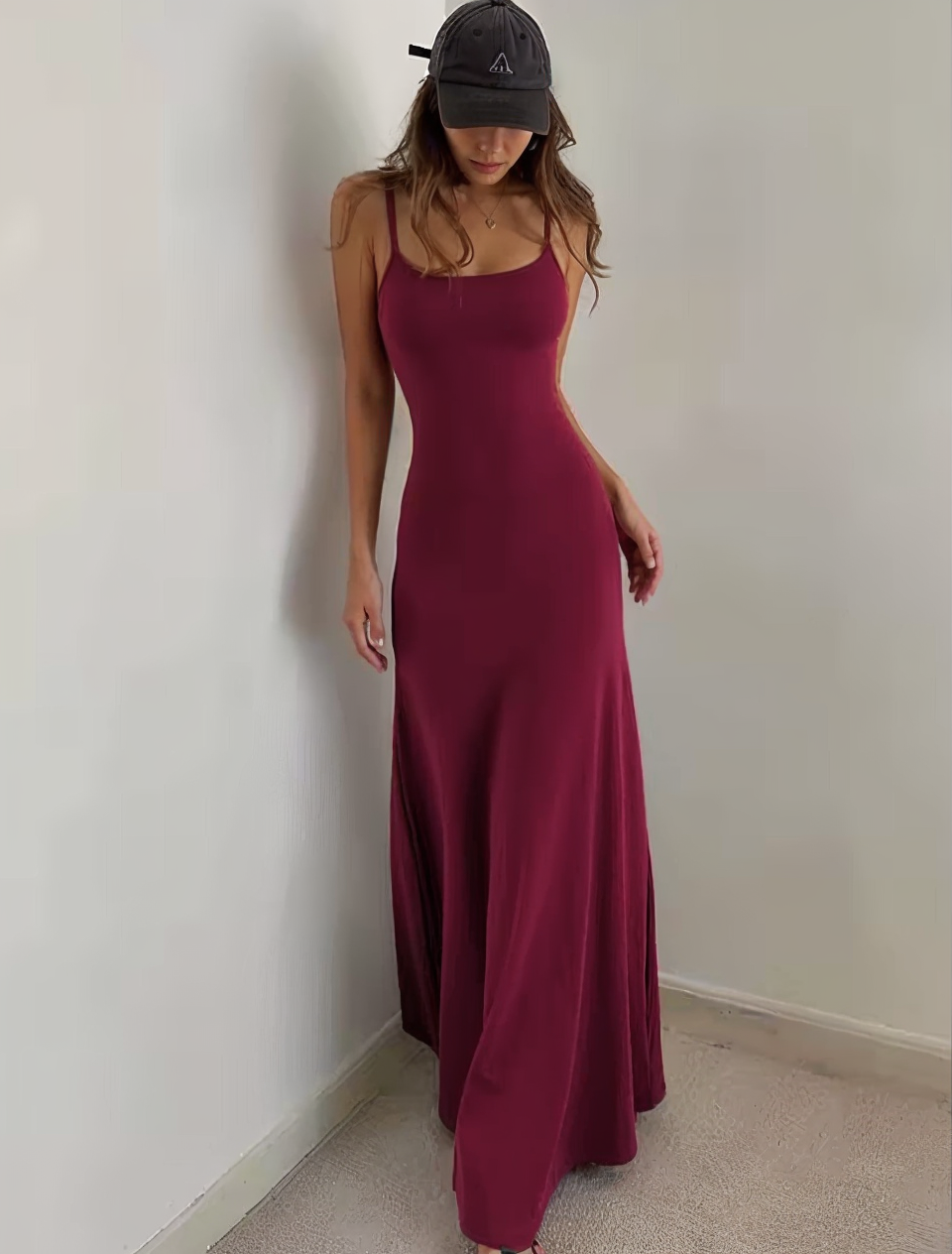 Slim Fit Halter Neck Dress