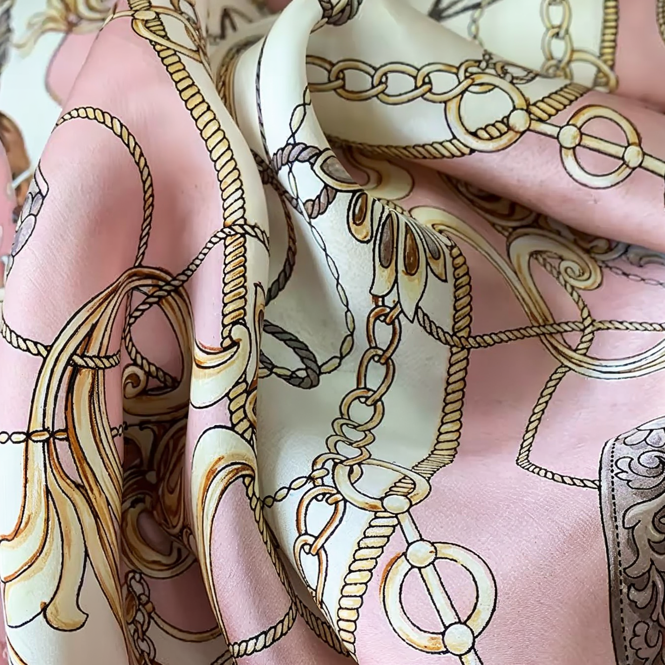 Square Silk Head Scarf