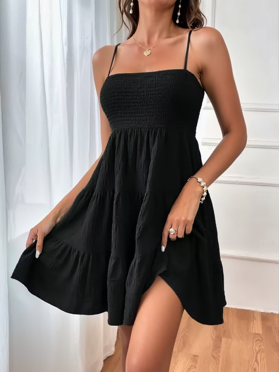 Spaghetti Strap Mini-Dress