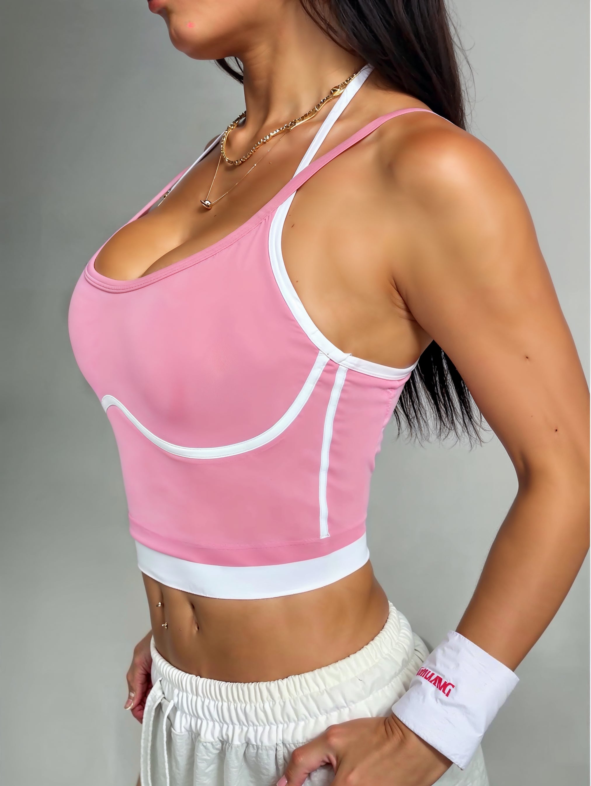 Womens Fitness Cropped Vest Top