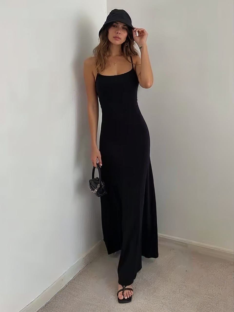 Slim Fit Halter Neck Dress