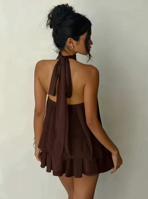 Chic Backless Mini Skirt